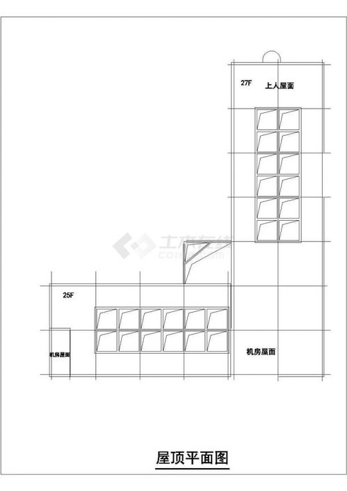 某高層綜合商業建筑設計cad平面施工圖